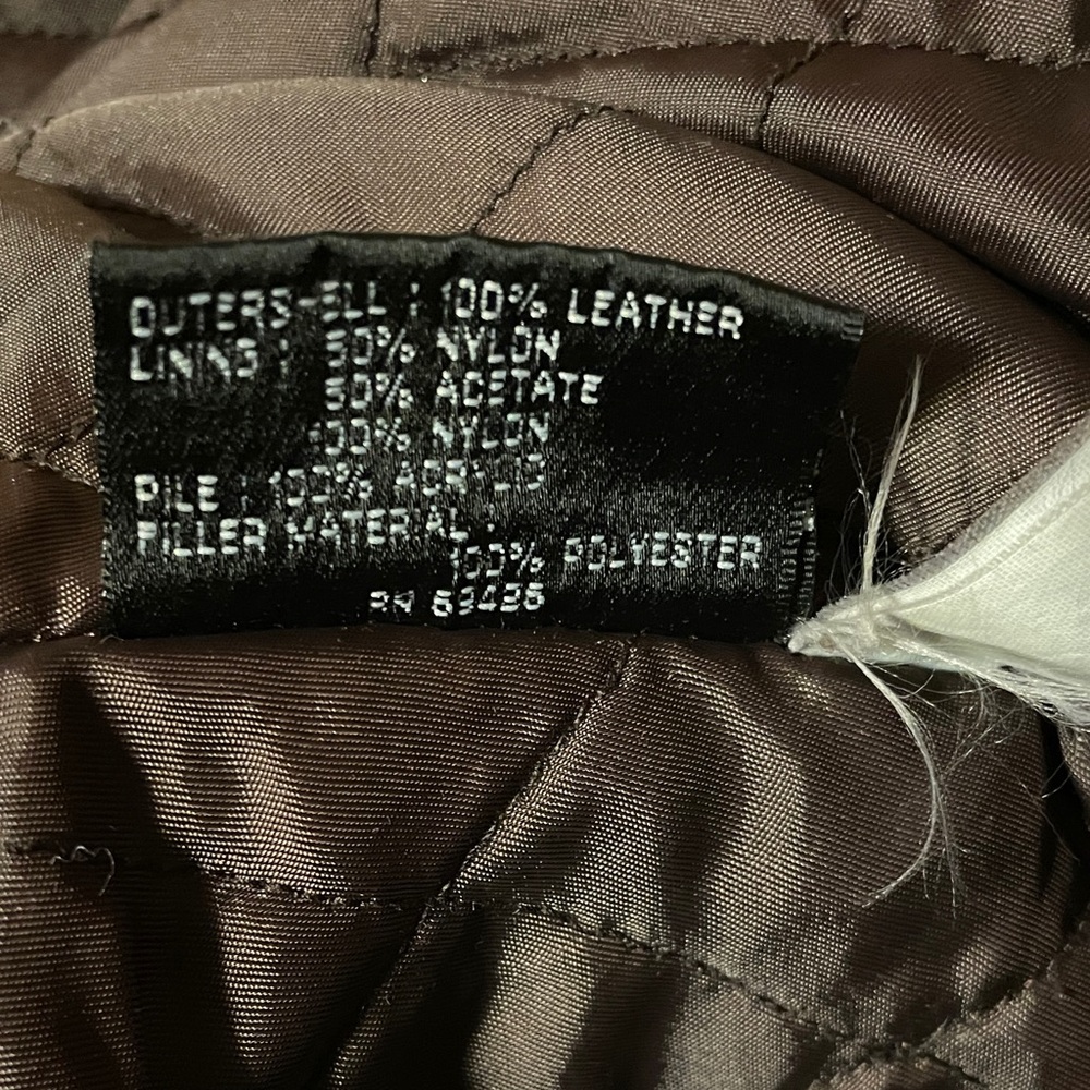 Vintage Leather Bomber Jacket - Picture 9 of 10